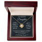 To My Beautiful Daughter-Loveknot Necklace- You Are My Daughter