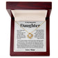 To My Daughter - Love Knot Necklace - I Am Proud Of You