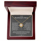 To My Boyfriend's Mom-Loveknot Necklace-Thank You For Raising