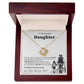 To My Beautiful Daughter - This Old Farmer Will Always Have Your Back - Necklace