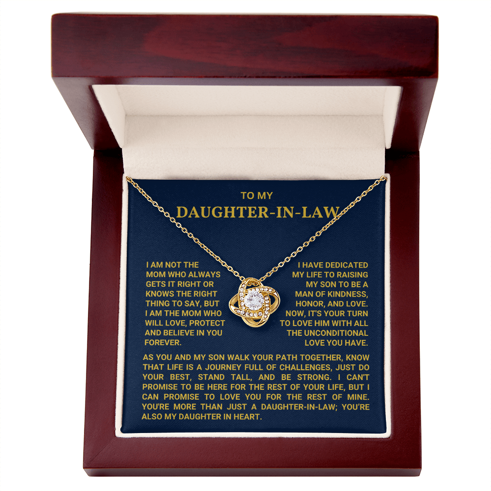 To My Daughter In Law - You Are My Daughter In Heart - Necklace