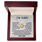 I Am Sorry Necklace for Daughter - I Will Always Be Your Biggest Fan