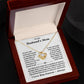 To My Husband's Mom-I Love Him Forever And Always-Loveknot Necklace