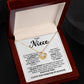 To My Niece-Loveknot Necklace- I Love You Forever