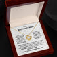 To My Boyfriensd's Mom- Loveknot Necklace-Thank You For Sharing Your Son
