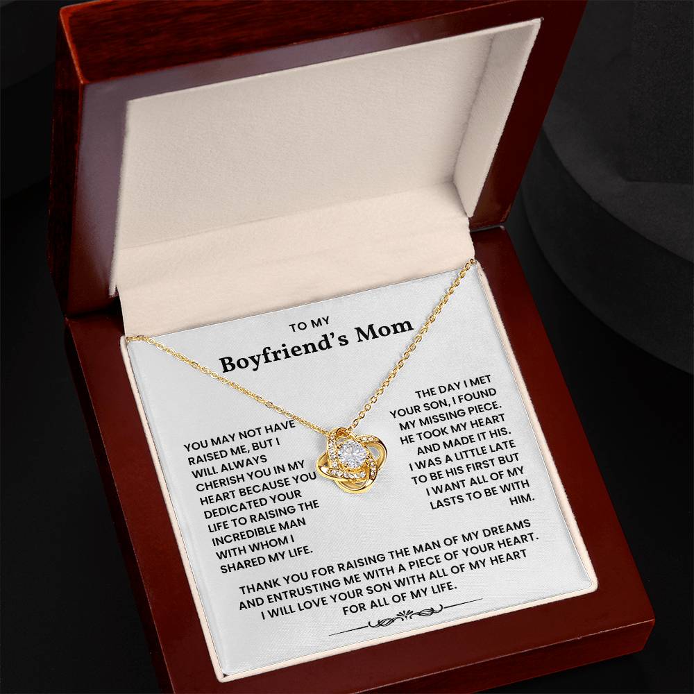To My Boyfriend's Mom - Thank You For Raising The Man of My Dreams - Necklace
