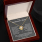 To My Boyfriend's Mom-Loveknot Necklace-Thank You For Raising