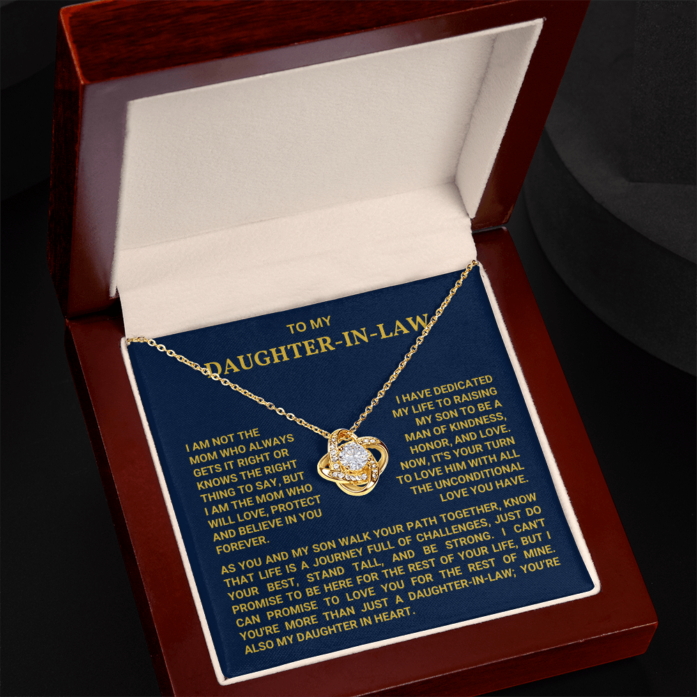 To My Daughter In Law - You Are My Daughter In Heart - Necklace