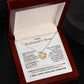 To My Boyfriend's Mom-Loveknot Necklace-I Will Love Him
