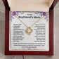 To My Boyfriend's Mom - Necklace Gift Set LUX000