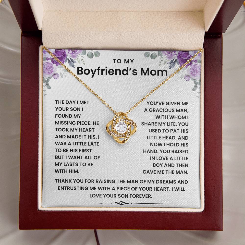 To My Boyfriend's Mom - Necklace Gift Set LUX000