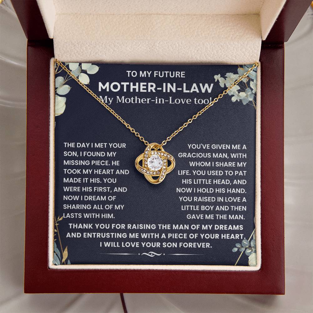 To My Future Mother In Love - Thank You for Raising The Man of My Dreams - Necklace