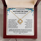 Wedding, Anniversary Gift for Mother-In-Law from Daughter in Law- Necklace Lux321