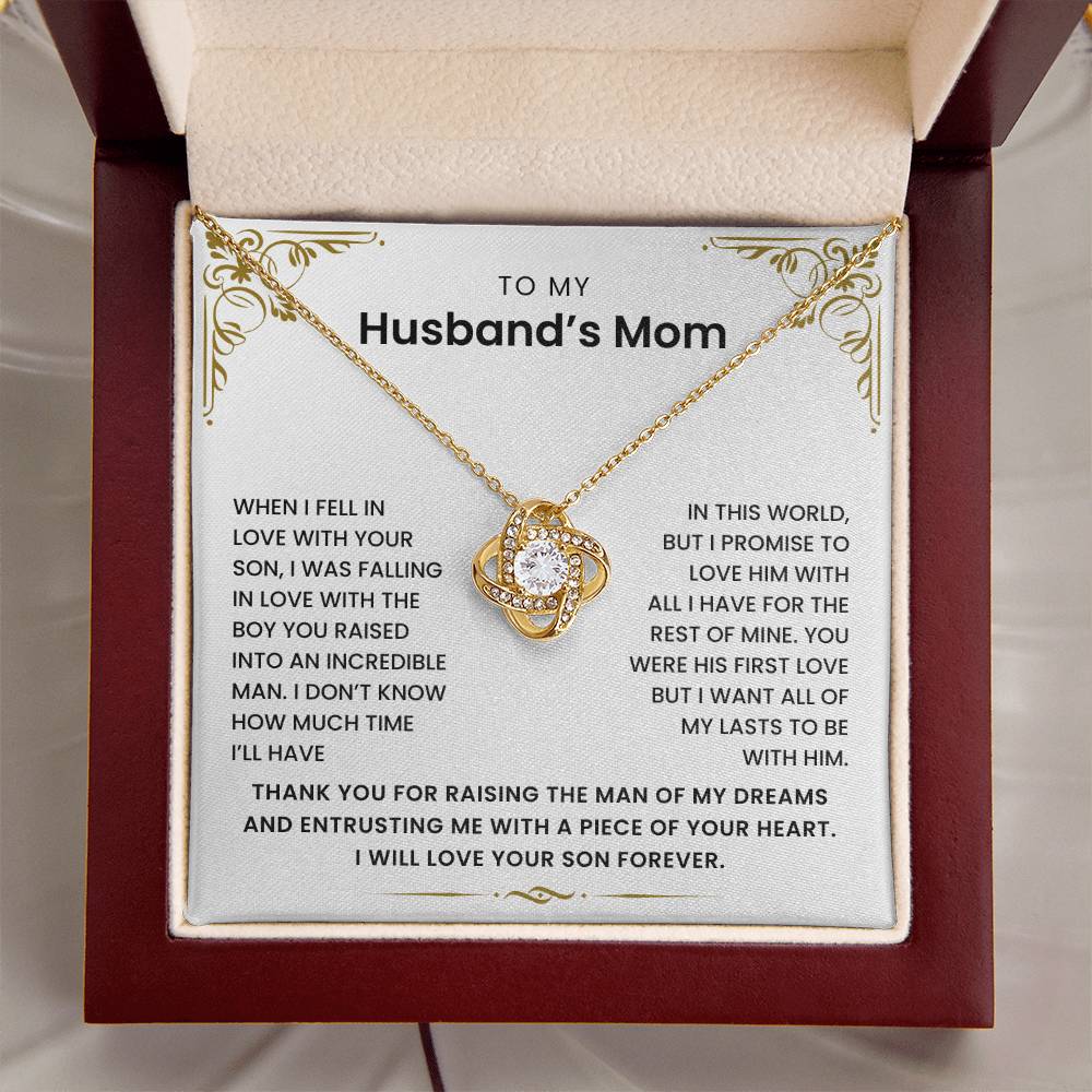To My Husband's Mom - I Promise to Love Him For The Rest of Mine - Necklace