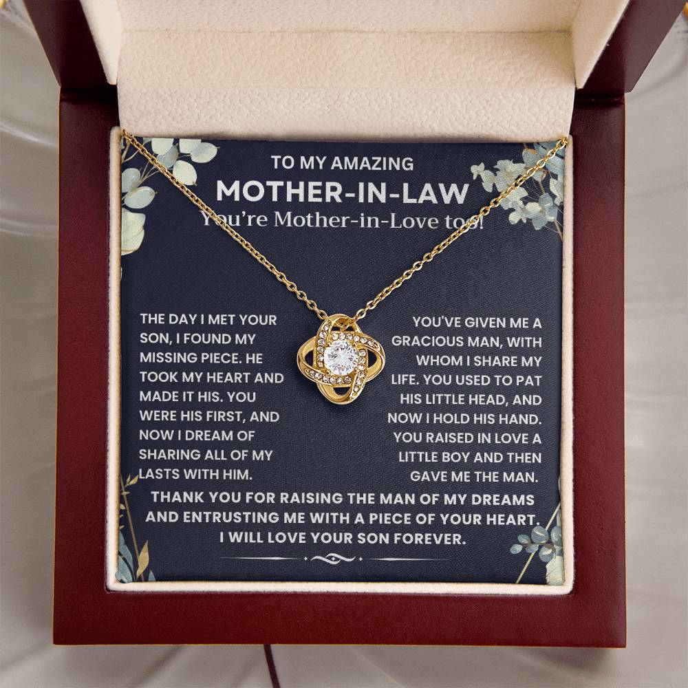 To My Mother In Law - Thank You for Raising The Man of My Dreams - Necklace