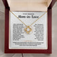 To My Amazing Mom-In-Love-Loveknot Necklace-I Will Forever Be