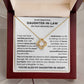 Wedding, Anniversary Gift for Daughter-In-Law from Mother in Law- Necklace Lux212
