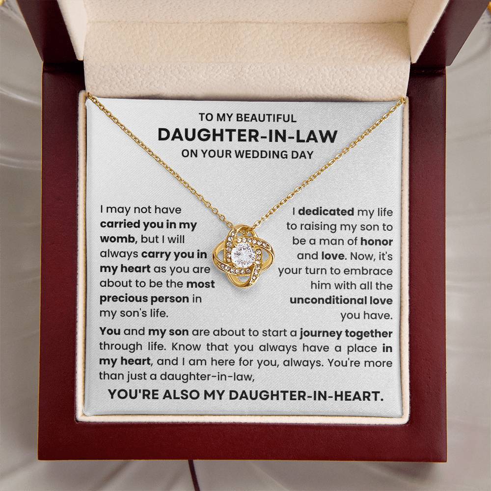 Wedding, Anniversary Gift for Daughter-In-Law from Mother in Law- Necklace Lux212