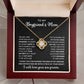 To My Boyfriend'a Mom- Loveknot Necklace-All My Lasts To Be With Him LX321