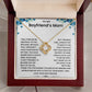 To My Boyfriend's Mom - Necklace Gift Set LUX212