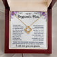 To My Boyfriend'a Mom- Loveknot Necklace-All My Lasts To Be With Him LX322