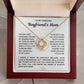 To My Boyfriend's Mom Necklace - Love Knot Necklace