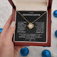To My Granddaughter-Loveknot Necklace-When My Voice No Longer Echoes