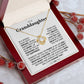 To My Granddaughter-Loveknot Necklace-I Love You Forever