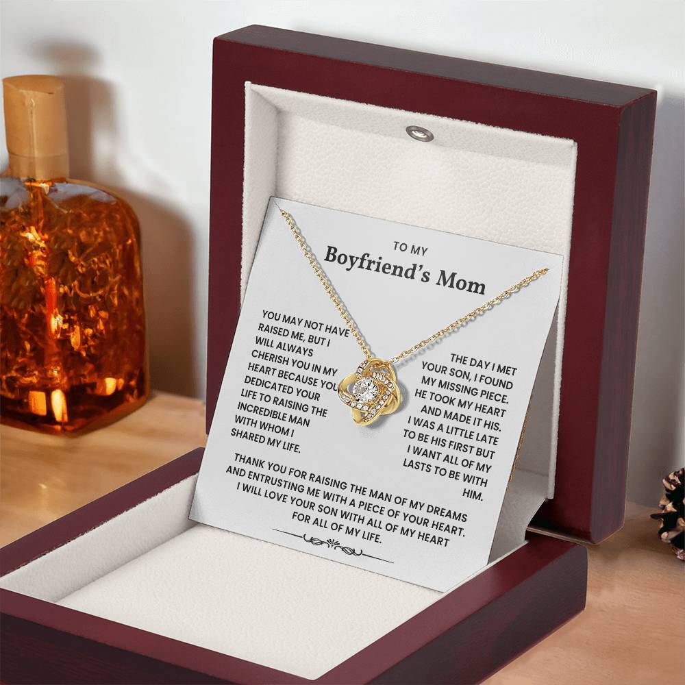 To My Boyfriend's Mom - Thank You For Raising The Man of My Dreams - Necklace