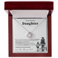 To My Beautiful Daughter - This Old Farmer Will Always Have Your Back - Necklace