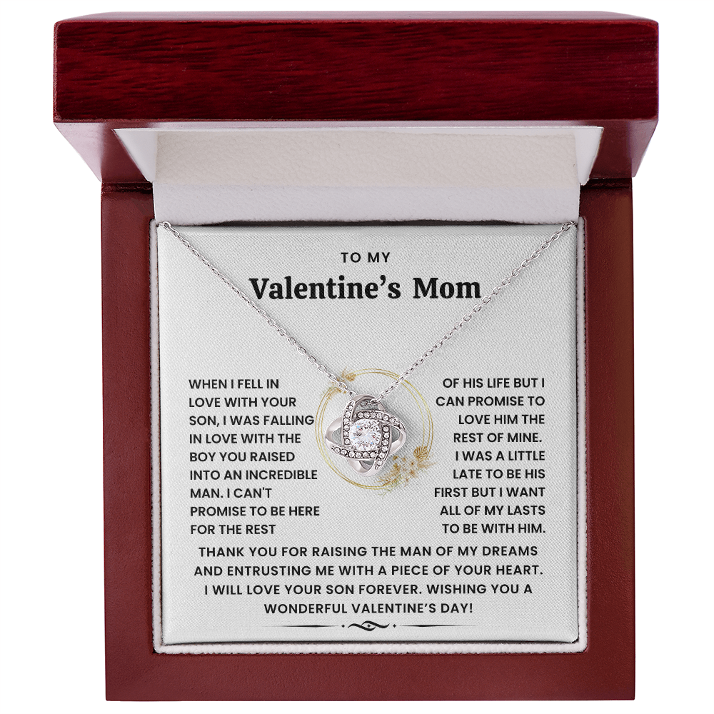 To My Valentine's Mom - Thank You For Raising The Man of My Dreams - Necklace