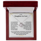 To My Daughter in Law - I Will Forever Love You - Necklace