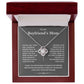 To My Boyfriend's Mom-Loveknot Necklace-Thank You For Raising