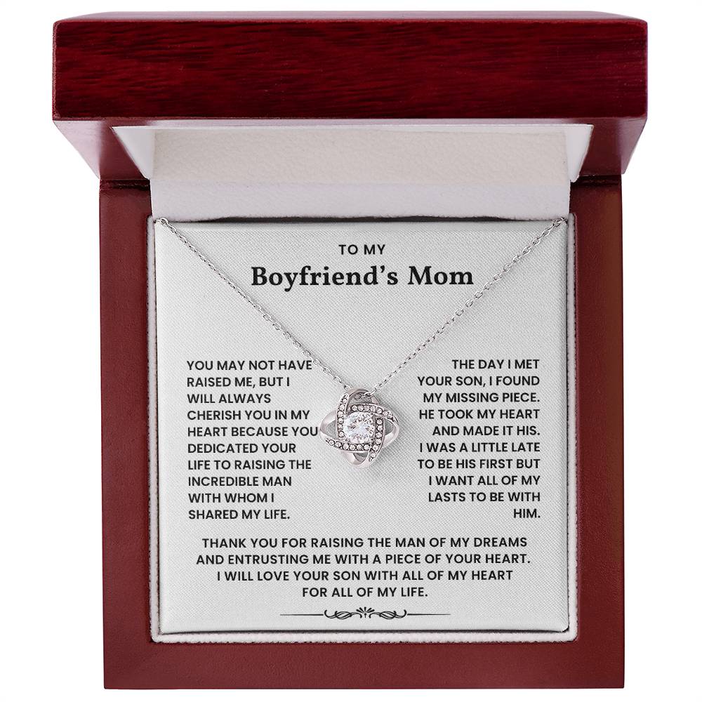To My Boyfriend's Mom - Thank You For Raising The Man of My Dreams - Necklace