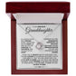 To My Precious Granddaughter-Loveknot Necklace-I Want You To Believe