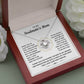 To My Soulmate's Mom- Loveknot Necklace - All My Lasts To Be With Him