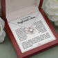 To My Boyfriend's Mom Necklace - Love Knot Necklace