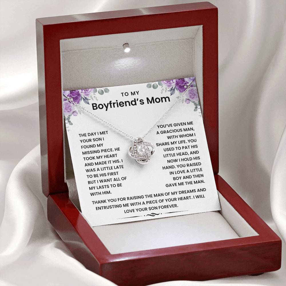 To My Boyfriend's Mom - Necklace Gift Set LUX000