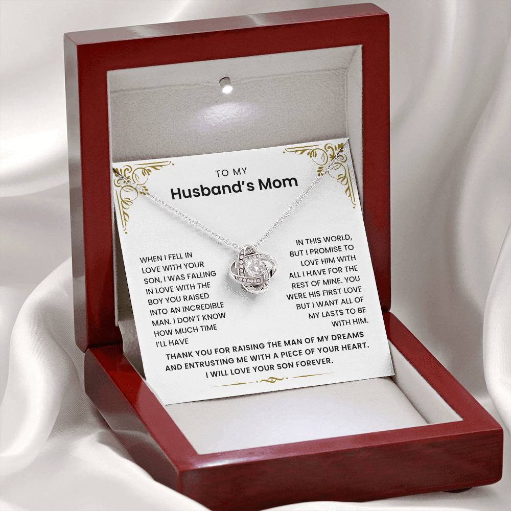To My Husband's Mom - I Promise to Love Him For The Rest of Mine - Necklace