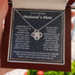 To My Amazing Husband's Mom-Loveknot Necklace