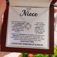 To My Niece-Loveknot Necklace- I Love You Forever