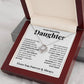 To My Daughter- Loveknot Necklace- Always Carry You In My Heart