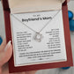 To My Boyfriend's Mom-Loveknot Necklace-I Can Promise To Love Him