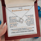 To My Boyfriend's Mom-Loveknot Necklace-I Will Love Him