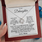 To My Day Daughter-Loveknot Necklace-Not Even Time Will Ever Change That