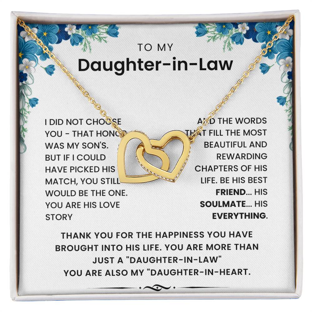 To My Daughter In Law - Thank Your The Happiness You Have Brought Into His Life - Necklace