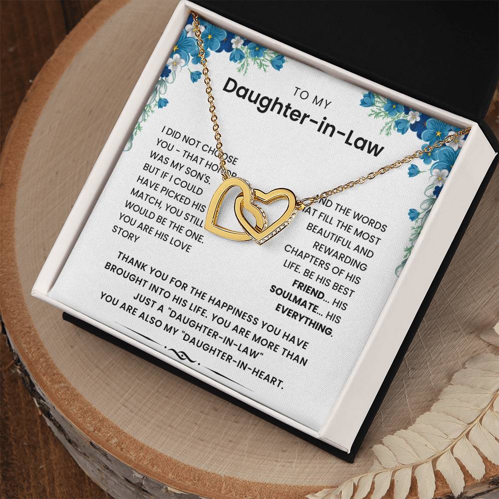 To My Daughter In Law - Thank Your The Happiness You Have Brought Into His Life - Necklace