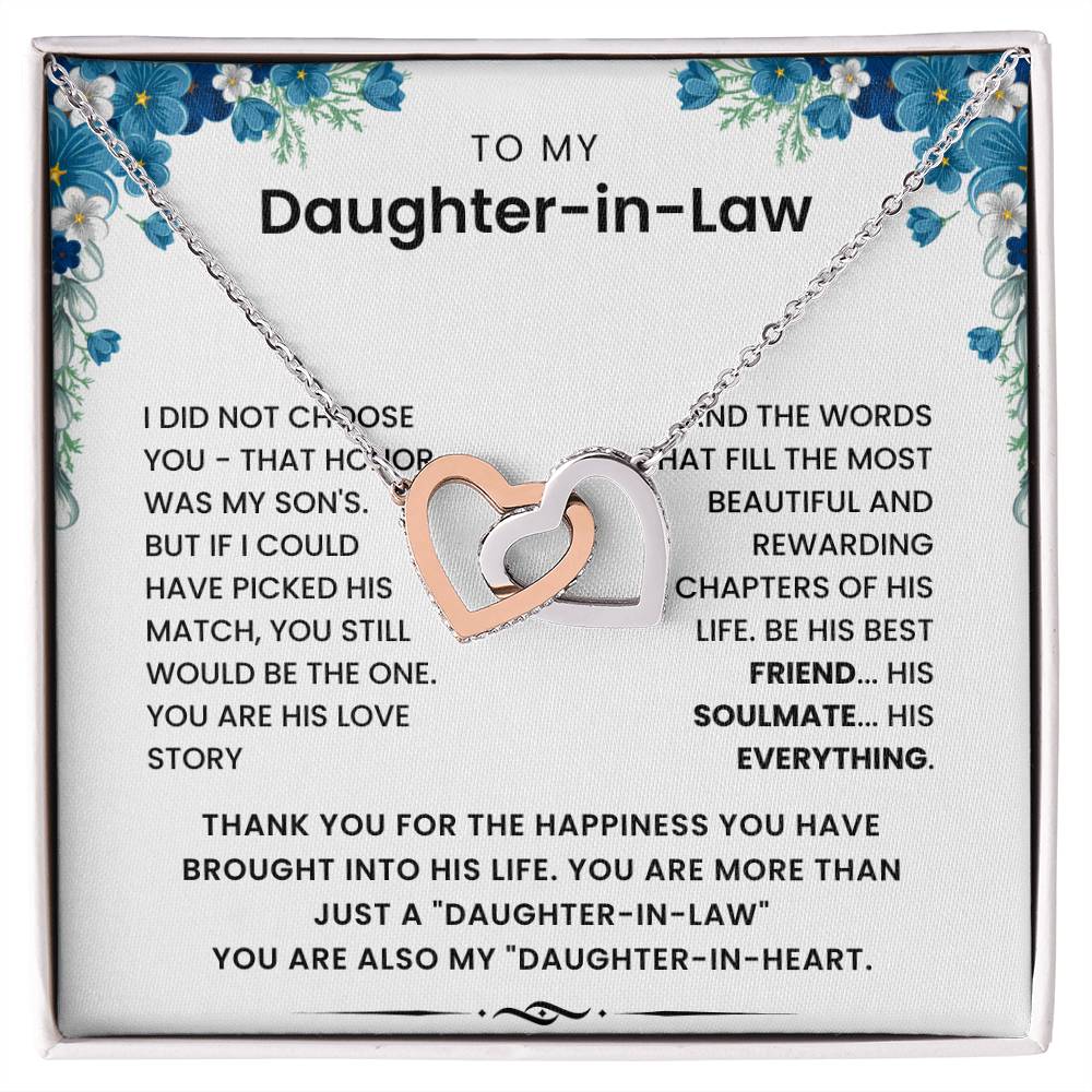 To My Daughter In Law - Thank Your The Happiness You Have Brought Into His Life - Necklace