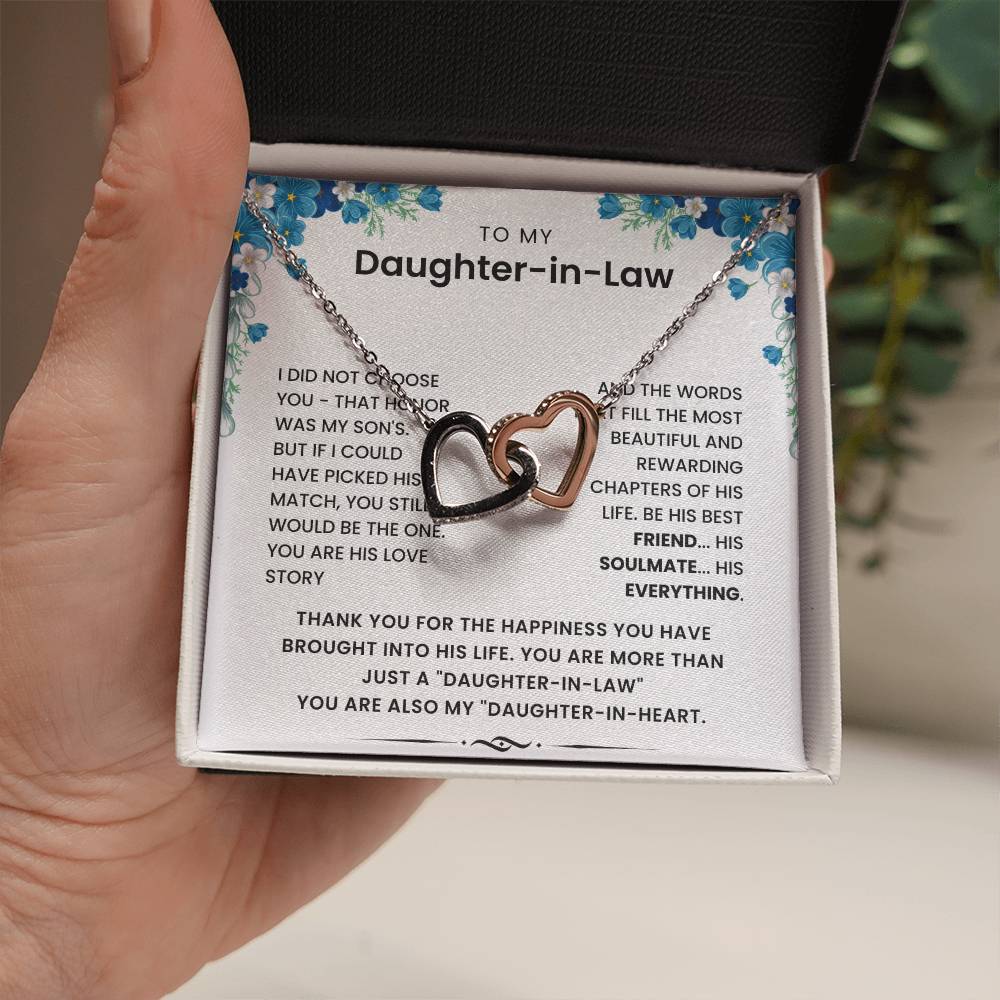 To My Daughter In Law - Thank Your The Happiness You Have Brought Into His Life - Necklace