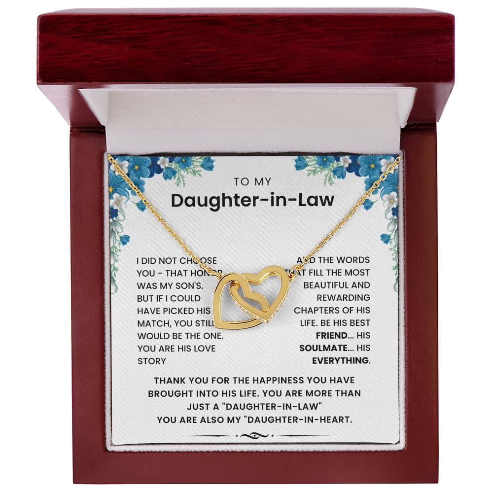 To My Daughter In Law - Thank Your The Happiness You Have Brought Into His Life - Necklace